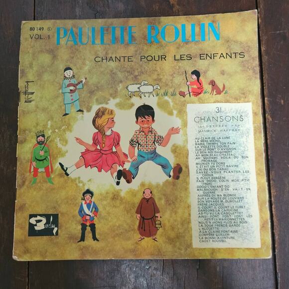 Paulette Rollin Vol1 LP chante Pour Les Enfants 31 Chansons no 80149 - Picture 1 of 7